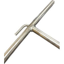 Tarière manuelle tout inox pour sondage des sols – 350, 650 et 900 mm Ø12mm