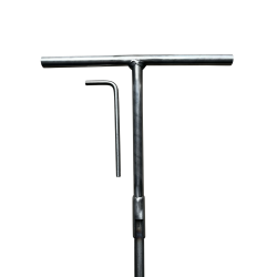 Tarière manuelle tout inox pour sondage des sols – 350, 650 et 900 mm Ø12mm