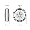 Roue Gonflable Ø 260 mm – Profil Pavé, Alésage 20 mm, Campagnole®
