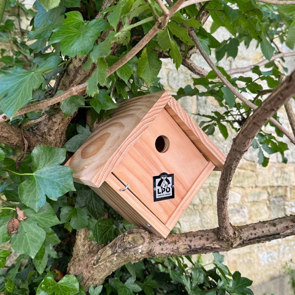 Diamond-shaped birdhouse 28 mm