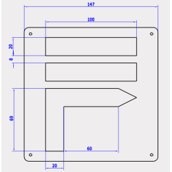 Pochoir de Balisage Randonnée Pédestre – Acier Galvanisé 1,5 mm, Marquage Sentiers