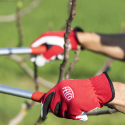Felco 702 Gloves – Reinforced Leather Work Gloves with Spandex for Intensive Pruning, Sizes S to XL