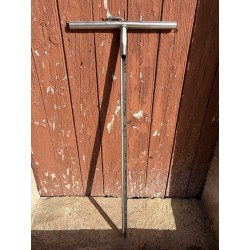 1 m stainless steel soil auger – full view of the tool