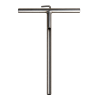 Tarière inox 1 m – vue de face sur fond blanc
