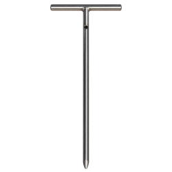 Tarière inox 1 m – vue de face de l'outil