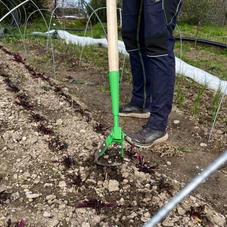 Zappa e forchetta con manico 90 cm, Attrezzo manuale per terra | Leroy Merlin