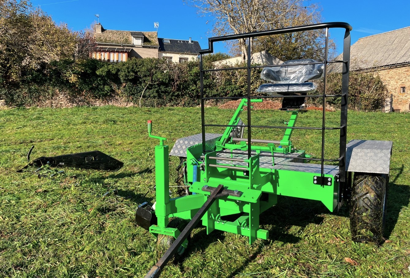 Animal Traction Mower Front Unit – Busatis/ESM Bar 1.90 m, Made in Aveyron